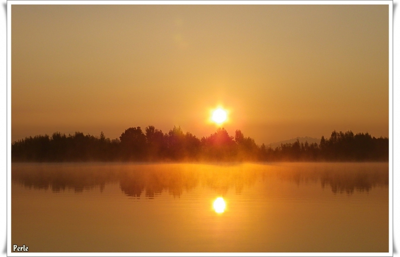 Photo Paysages naturels coucher soleil, lac